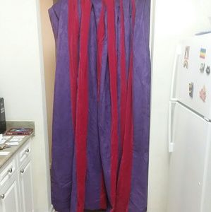 Funky hippie draperies faux suede